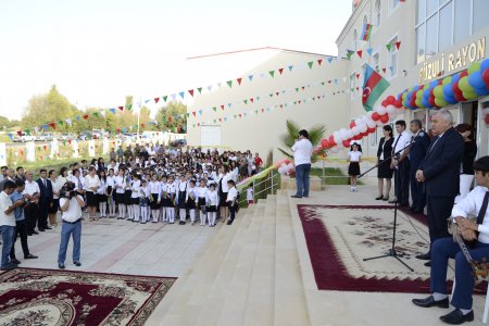 Füzulidə gimnaziyanın açılışı olub -FOTOLAR