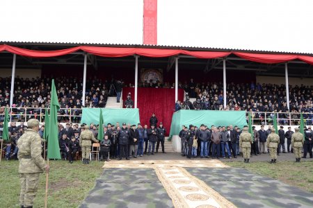 Horadizdə “Sənə inanırıq, ölkə rəhbəri; Sənə güvənirik, vətən əsgəri” adlı tədbir  keçirildi- FOTOLAR