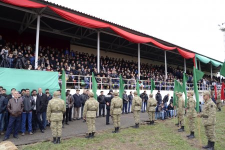 Horadizdə “Sənə inanırıq, ölkə rəhbəri; Sənə güvənirik, vətən əsgəri” adlı tədbir  keçirildi- FOTOLAR