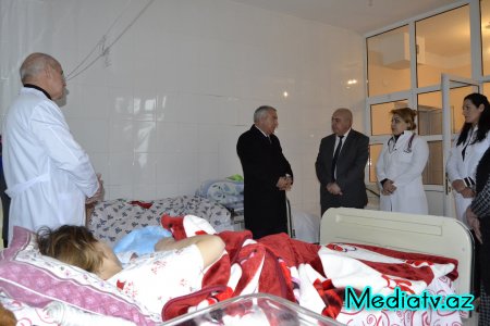Alı Alıyev rayonda əhaliyə göstərilən tibbi xidmətin vəziyyəti ilə yerində tanış olub - FOTOLAR