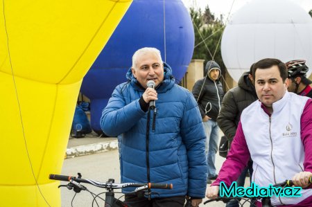 Nərimanov rayonunda “Təmiz şəhər naminə hərəkətdə ol!” adlı veloyürüş keçirilmişdir - FOTOLAR