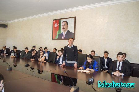 Nərimanovda Azərbaycan Turizm və Menecment Universitetinin Tələbə-Gənclər Təşkilatının fəal üzvləri ilə görüş keçirilib - FOTOLAR