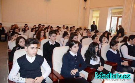 Nəsimi rayon məktəbliləri Azərbaycan Milli Elmlər Akademiyasında - FOTOLAR