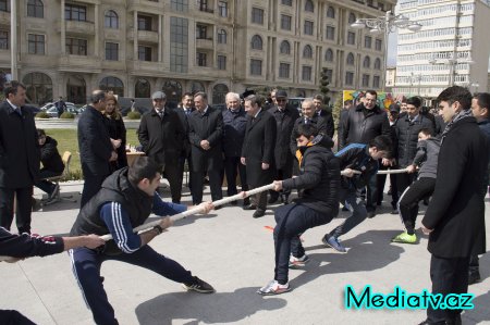 Nərimanovda Novruz bayramı münasibəti ilə təntənəli bayram tədbiri keçirilib - FOTOLAR