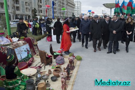Nərimanovda Novruz bayramı münasibəti ilə təntənəli bayram tədbiri keçirilib - FOTOLAR