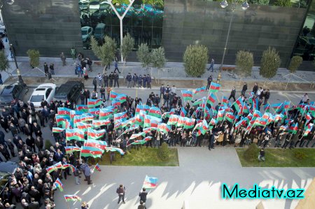 Nərimanovda Qarabağ toplantısı keçirilib - FOTOLAR