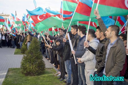 Nərimanovda Qarabağ toplantısı keçirilib - FOTOLAR