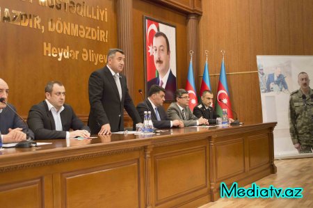 Nərimanovda Qarabağ toplantısı keçirilib - FOTOLAR