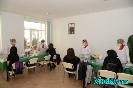 Nəsimi rayonunda Ordumuza dəstək məqsədilə qanvermə aksiyası keçirilmişdir - FOTOLAR