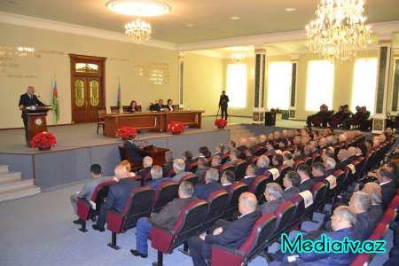 Füzulidə bu ilin birinci rübünün yekunları müzakirə olundu - FOTOLAR