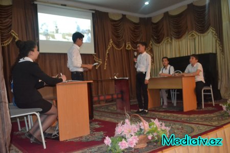 Hacıqabulda “Debat” intelektual oyununun final mərhələsi keçirildi - FOTOLAR