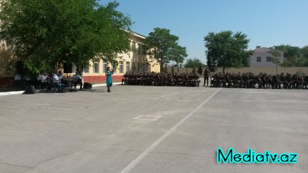 Hacıqabulda "N" saylı hərbi hissədə geniş konsert proqramı keçirilib - FOTOLAR