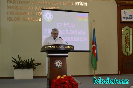 Füzulidə səhiyyə işçilərinin peşə bayramı qeyd olundu - FOTOLAR