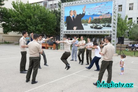 Nəsimi rayonunda Silahlı Qüvvələr gününə həsr olunmuş silsilə tədbirlər davam edir - FOTOLAR