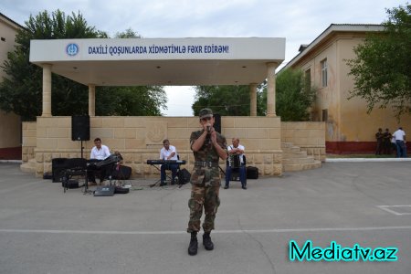 Hacıqabulda “N“ saylı hərbi hissədə konsert proqramı keçirildi - FOTOLAR