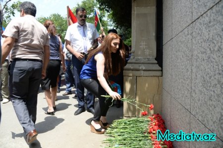 Nəsimi rayon gəncləri Türkiyədə baş verən terrora öz etirazlarını bildirdilər - FOTOLAR