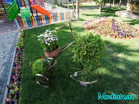 Nəsimi rayonunda Azərbaycanın Milli Qəhrəmanı Asif Məhərrəmovun adını daşıyan  küçədə yerləşən park əsaslı təmirdən sonra istifadəyə verilmişdir - FOTOLAR