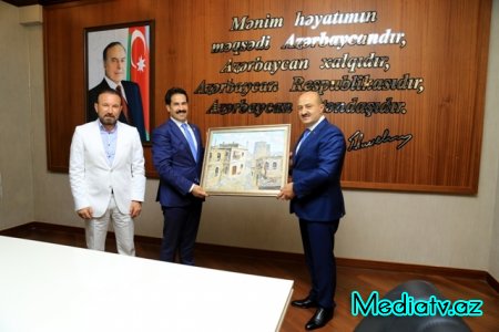 Türkiyə Respublikasının İzmit Bələdiyyəsi nümayəndə heyəti Nəsimi rayon İcra Hakimiyyətində olmuşlar - FOTOLAR
