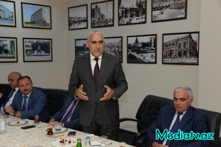 Milli Mətbuatın 141 illiyi ərəfəsində Nəsimi rayonunda jurnalistlərlə görüş keçirilmişdir - FOTOLAR