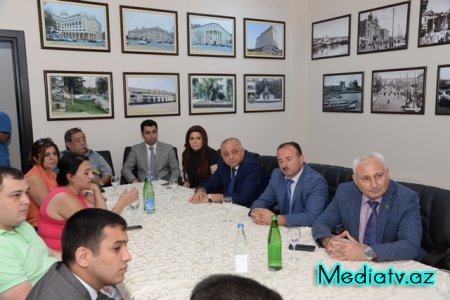 Milli Mətbuatın 141 illiyi ərəfəsində Nəsimi rayonunda jurnalistlərlə görüş keçirilmişdir - FOTOLAR