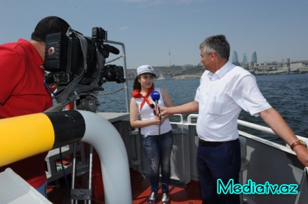 Nəsimi rayon məktəbliləri «Üfüq» gəmisində dəniz səyahətinə çıxdılar - FOTOLAR