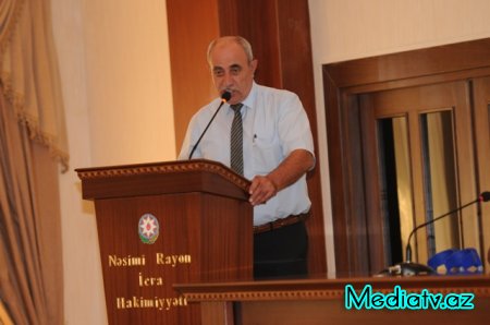 Nəsimi Rayon İcra Hakimiyyəti Başçısı yanında Şuranın geniş iclası keçirilmişdir - FOTOLAR