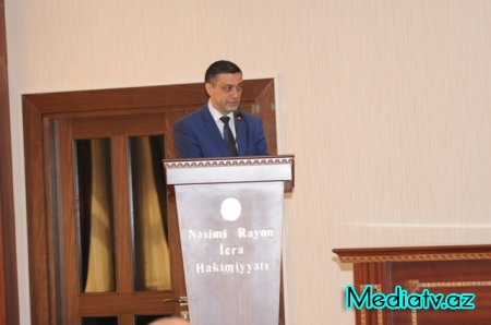 Nəsimi Rayon İcra Hakimiyyəti Başçısı yanında Şuranın geniş iclası keçirilmişdir - FOTOLAR