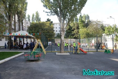 NƏSİMİ RAYONUNDA DAHA BİR  “ABAD HƏYƏT” İSTİFADƏYƏ VERİLDİ - FOTOLAR