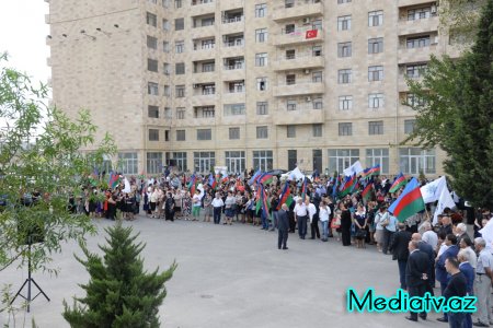 Nəsimidə təbliğat-təşviqat kampaniyası çərçivəsində rayon seçiciləri ilə görüş keçirilib - FOTOLAR