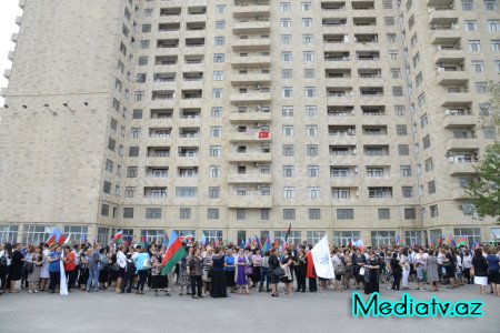 Nəsimidə təbliğat-təşviqat kampaniyası çərçivəsində rayon seçiciləri ilə görüş keçirilib - FOTOLAR