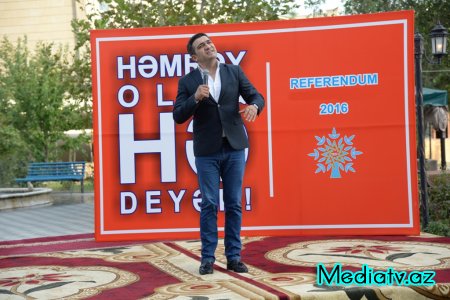 Nəsimidə təbliğat-təşviqat kampaniyası çərçivəsində rayon seçiciləri ilə görüş keçirilib - FOTOLAR