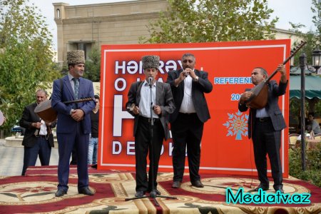 Nəsimidə təbliğat-təşviqat kampaniyası çərçivəsində rayon seçiciləri ilə görüş keçirilib - FOTOLAR