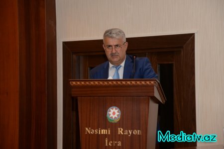 Nəsimi rayonu üzrə 2016-cı ilin üçüncü rübü ərzində görülmüş işlər müzakirə edilmişdir - FOTOLAR