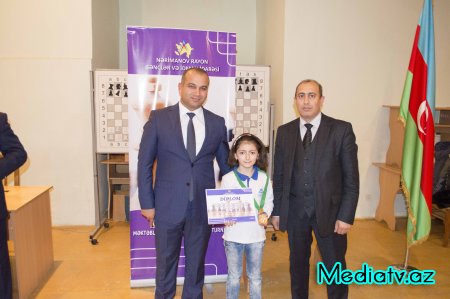 Nərimanovda Dövlət Müstəqilliyinin 25 illiyinə həsr olunmuş məktəblilərarasında şahmat turniri keçirilib - FOTOLAR