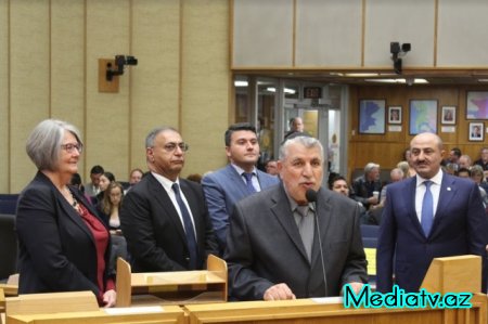 ABŞ-ın San Dieqo Şəhər Şurasında Nəsimi rayon nümayəndə heyətinin iştirakı ilə Azərbaycana həsr olunmuş mərasim keçirilib - FOTOLAR