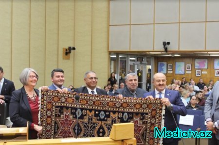 ABŞ-ın San Dieqo Şəhər Şurasında Nəsimi rayon nümayəndə heyətinin iştirakı ilə Azərbaycana həsr olunmuş mərasim keçirilib - FOTOLAR