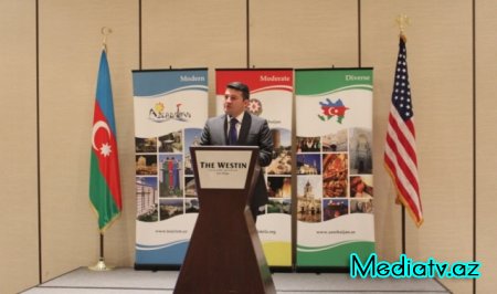 Azərbaycanın müstəqilliyinin 25 illiyi Nəsimi rayonu ilə qardaşlaşmış Kaliforniyanın San Dieqo şəhərində qeyd olunub - FOTOLAR
