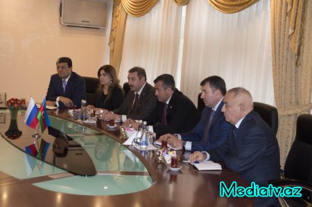 Rusiya Federasiyasının Həştərxan vilayətinin nümayəndə heyəti ilə görüş keçirilib - FOTOLAR