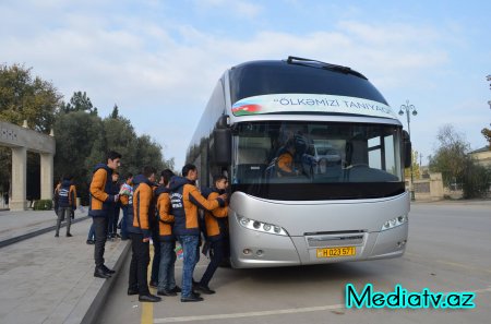 Kürdəmirdə “Ölkəmizi tanıyaq” tur-aksiyası iştirakçıları yola salınmışlar - FOTOLAR