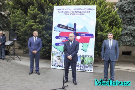 Nərimanov rayon məktəbliləri “Ölkəmizi tanıyaq” tur-aksiyası çərçivəsində respublikamızın cənub bölgəsinə yola salınıblar - FOTOLAR