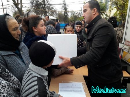  566 məcburi köçkün ailəsinə yardım edilib - Kürdəmirdə (FOTOLAR)