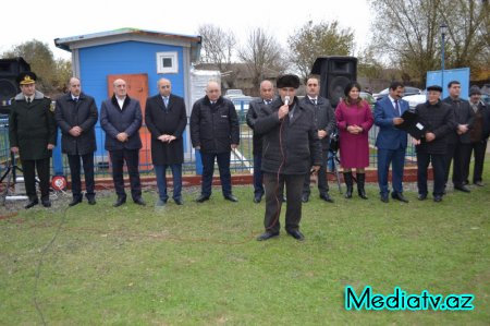 Kürdəmirin Türkədi kəndinə ilk dəfə təbii qaz verilib - FOTOLAR