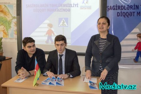  “Şagirdlərin təhlükəsizliyi diqqət mərkəzində” adlı  layihə çərçivəsində şagirdlərlə növbəti görüş - Nərimanovda (FOTOLAR)