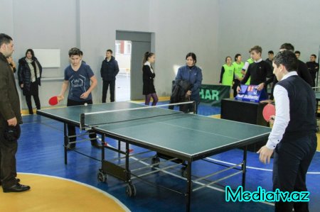 Stolüstü tennis idman növü üzrə Nərimanov rayon turniri keçirildi - FOTOLAR