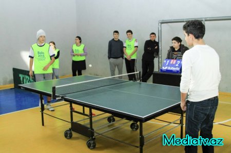Stolüstü tennis idman növü üzrə Nərimanov rayon turniri keçirildi - FOTOLAR