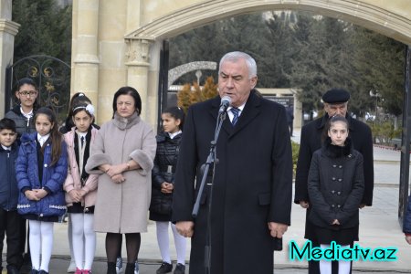 Füzulidə 20 Yanvar facəsinə həsr olunan anım mərasimi keçirildi - FOTOLAR