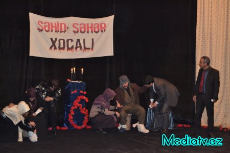 Füzulidə Xocalı soyqrımının 25-ci ildönümü ilə əlaqədar anım tədbiri keçirildi - FOTOLAR