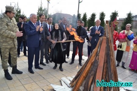 Füzulidə Novruz bayramı münasibəti ilə ümumrayon şənliyi keçirildi - FOTOLAR