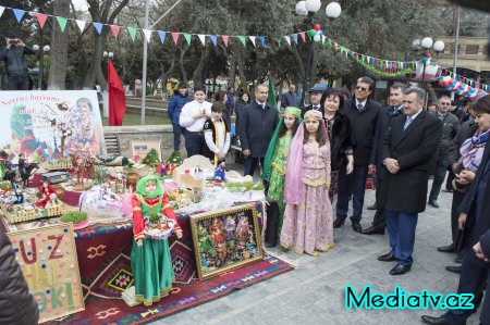 Nərimanovda Novruz bayramı münasibəti ilə təntənəli bayram tədbiri keçirilib - FOTOLAR