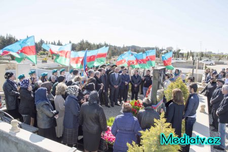 Nərimanovda aprel döyüşlərində şəhid olmuş Mahir Mirzəyevin anım tədbiri keçirilib - FOTOLAR